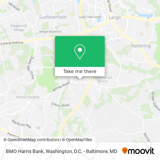 BMO Harris Bank map