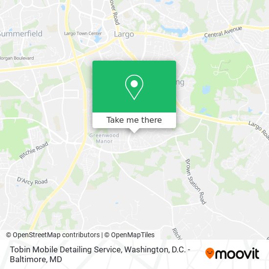 Mapa de Tobin Mobile Detailing Service