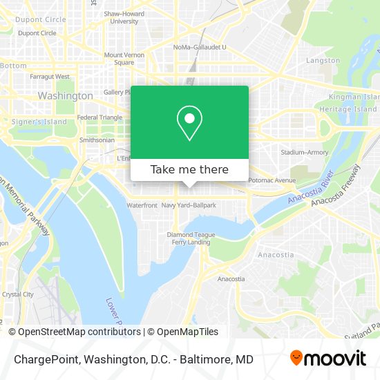 Mapa de ChargePoint