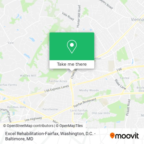 Mapa de Excel Rehabilitation-Fairfax