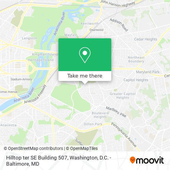 Mapa de Hilltop ter SE Building 507