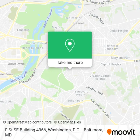 Mapa de F St SE Building 4366