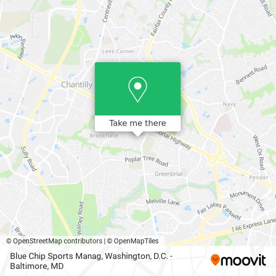 Blue Chip Sports Manag map