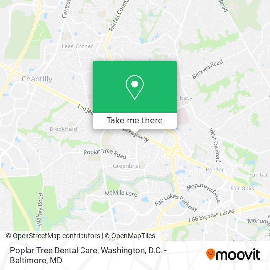 Mapa de Poplar Tree Dental Care