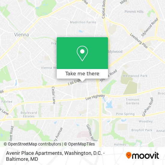 Avenir Place Apartments map