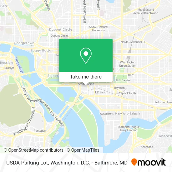 USDA Parking Lot map