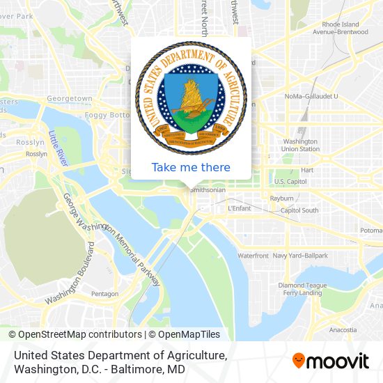 Mapa de United States Department of Agriculture