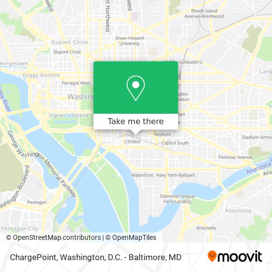 Mapa de ChargePoint