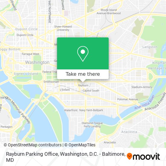 Mapa de Rayburn Parking Office