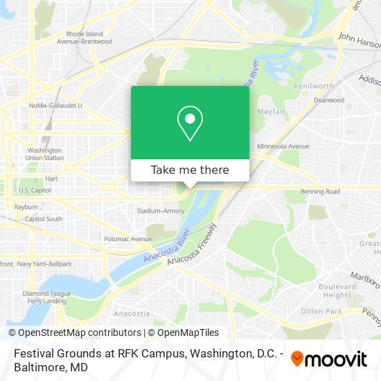 Festival Grounds at RFK Campus map