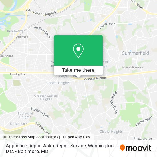 Appliance Repair Asko Repair Service map