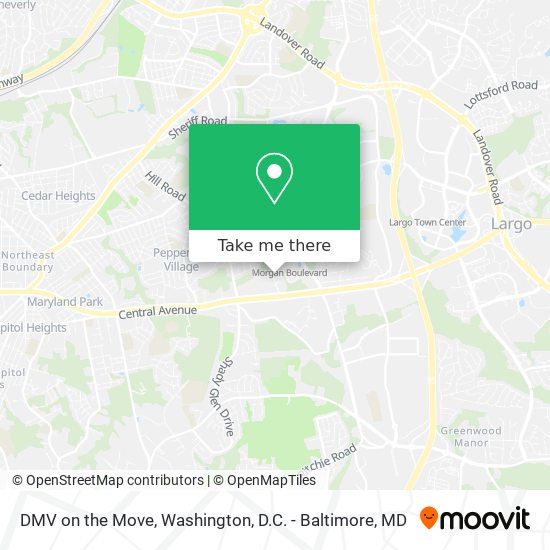 DMV on the Move map