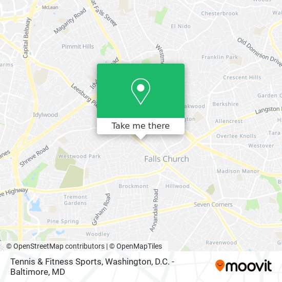 Mapa de Tennis & Fitness Sports