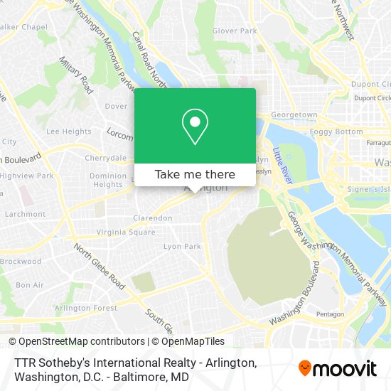 TTR Sotheby's International Realty - Arlington map