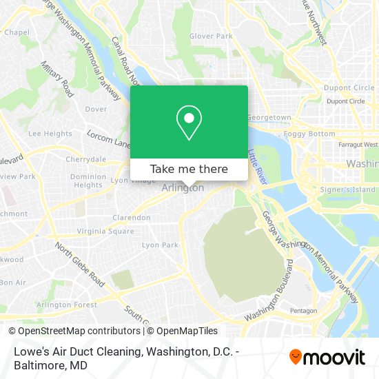 Mapa de Lowe's Air Duct Cleaning