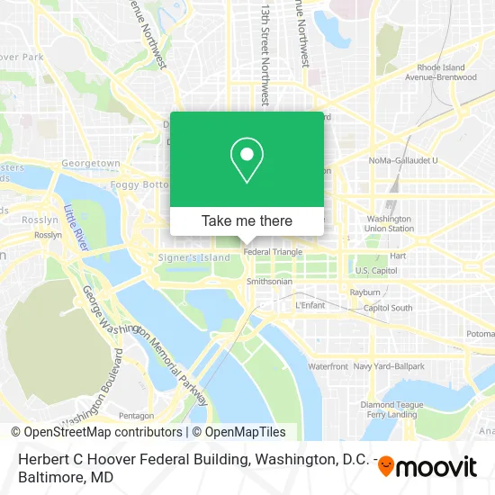 Herbert C Hoover Federal Building map
