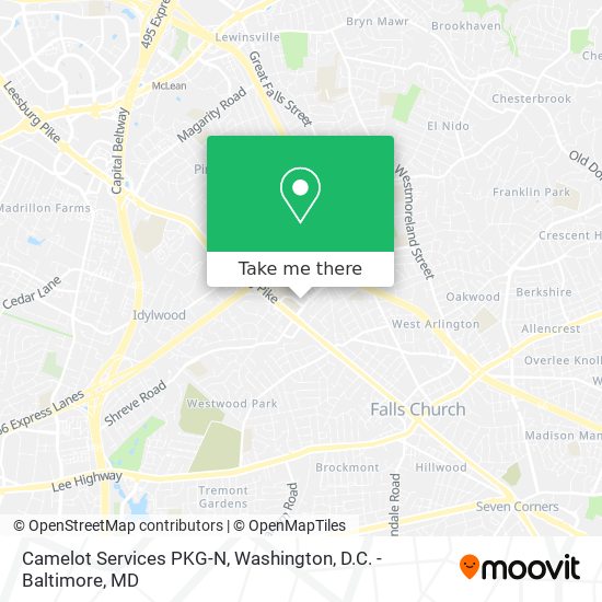 Camelot Services PKG-N map