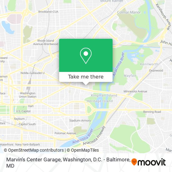 Marvin's Center Garage map