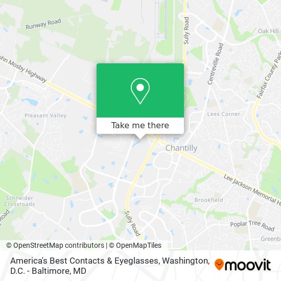 America's Best Contacts & Eyeglasses map