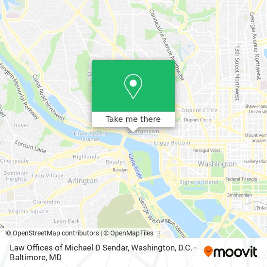 Law Offices of Michael D Sendar map