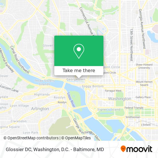 Glossier DC map