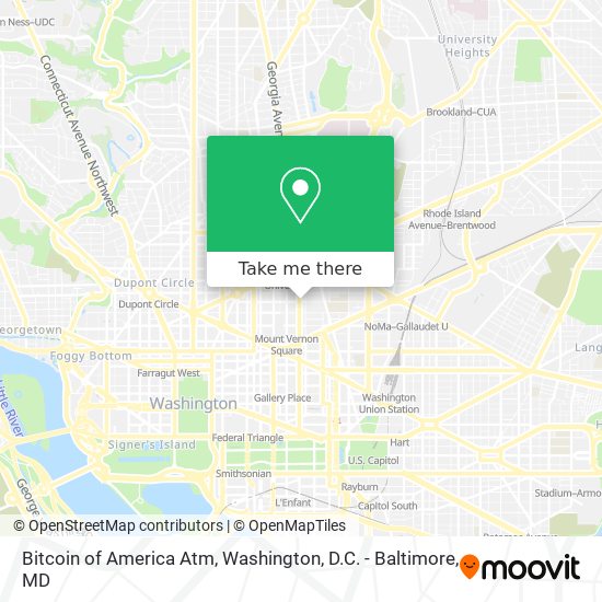 Bitcoin of America Atm map