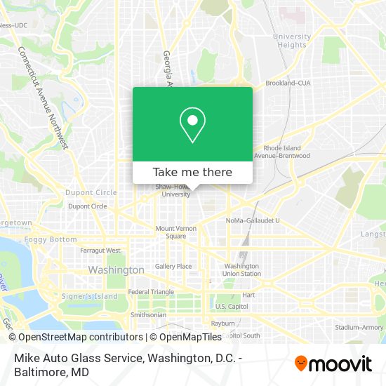 Mike Auto Glass Service map