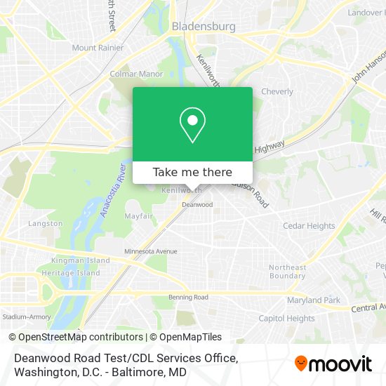 Deanwood Road Test / CDL Services Office map