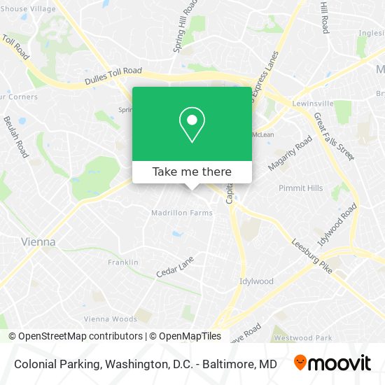 Colonial Parking map