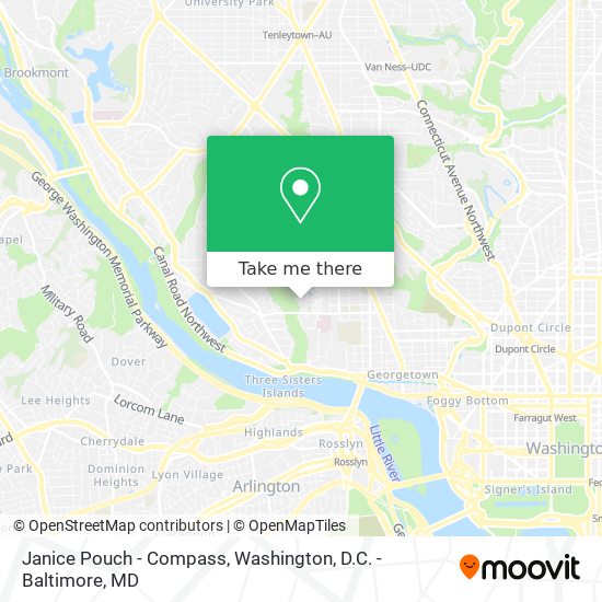 Janice Pouch - Compass map
