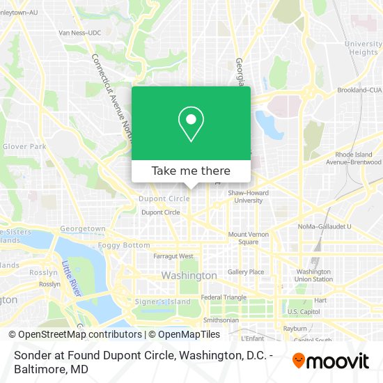 Sonder at Found Dupont Circle map