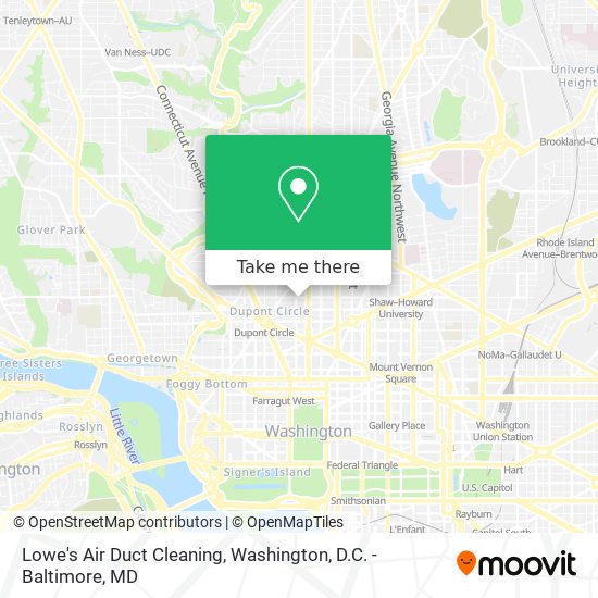 Mapa de Lowe's Air Duct Cleaning