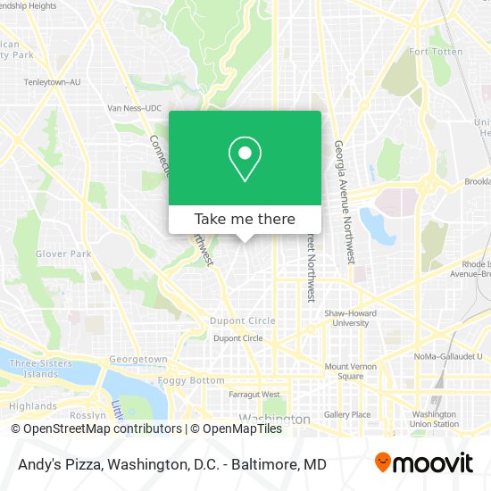 Andy's Pizza map