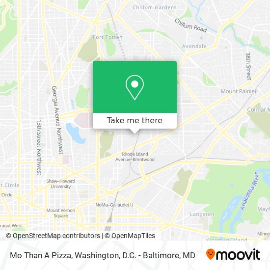 Mapa de Mo Than A Pizza