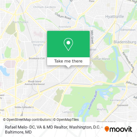 Mapa de Rafael Melo- DC, VA & MD Realtor