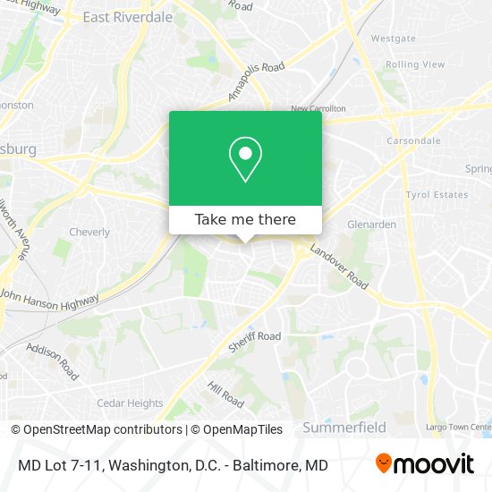 MD Lot 7-11 map