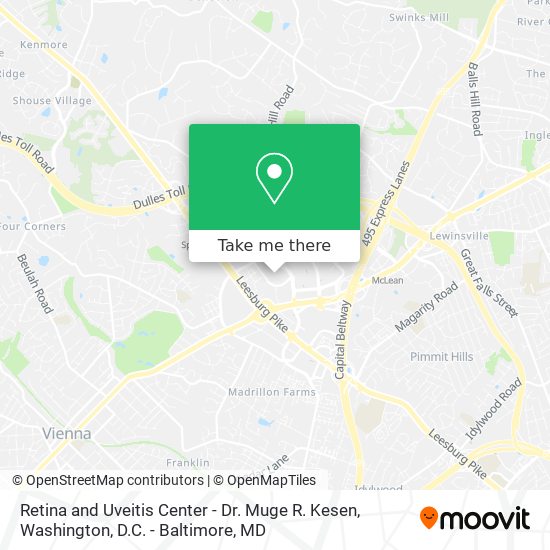 Retina and Uveitis Center - Dr. Muge R. Kesen map