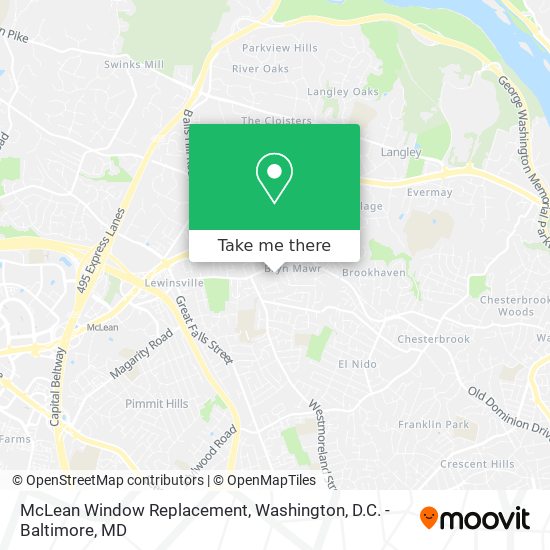 McLean Window Replacement map