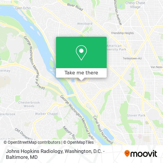 Johns Hopkins Radiology map