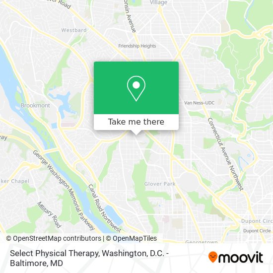 Select Physical Therapy map