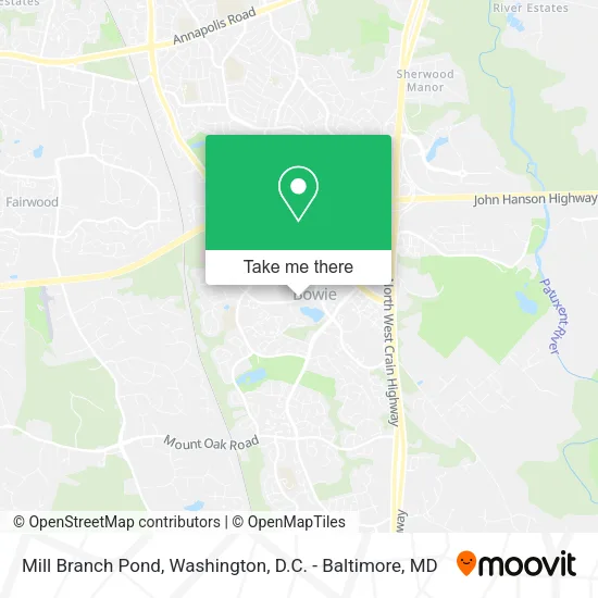 Mapa de Mill Branch Pond