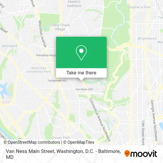 Mapa de Van Ness Main Street