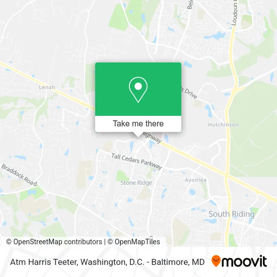 Mapa de Atm Harris Teeter