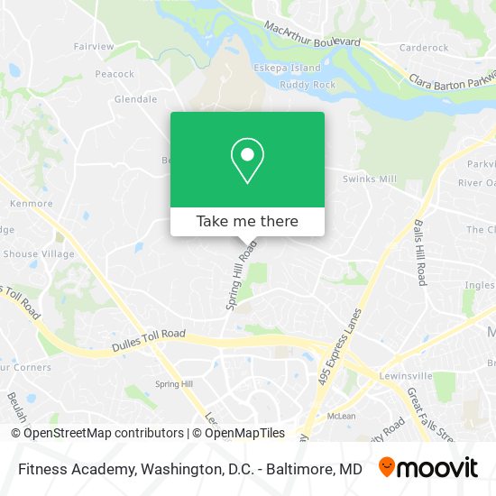 Fitness Academy map