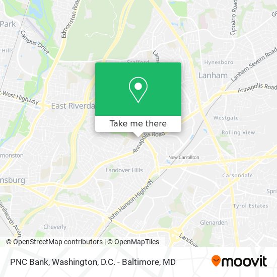 PNC Bank map