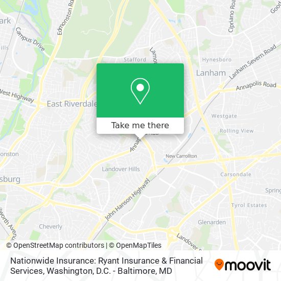 Mapa de Nationwide Insurance: Ryant Insurance & Financial Services