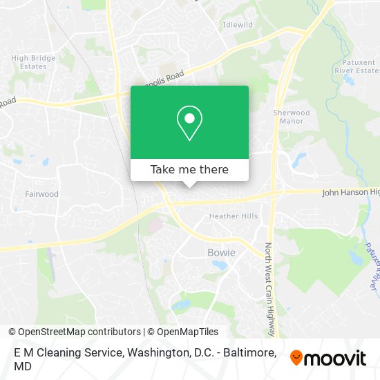 E M Cleaning Service map