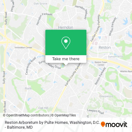 Reston Arboretum by Pulte Homes map