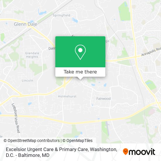 Excelsior Urgent Care & Primary Care map