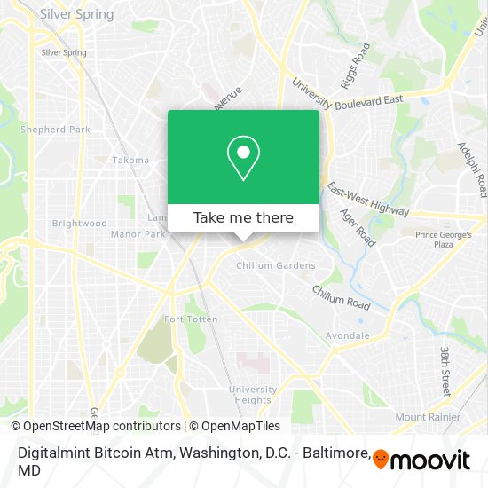 Mapa de Digitalmint Bitcoin Atm